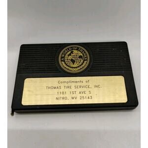 Vintage Rectangle Measure Tape - Complementary Thomas Tire Service - Nitro WV
